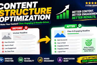 improve your content structure for better visibility and monetization