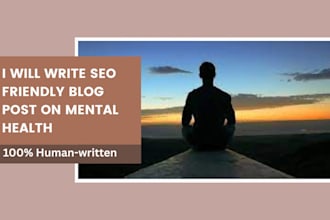 write seo friendly blog post on mental health