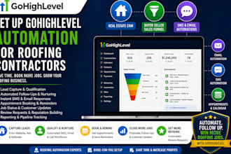 set up gohighlevel automation for roofing contrac