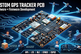 design miniature gps tracking device pcb and embedded firmware