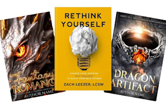 design book cover design, ebook cover design, kindle cover