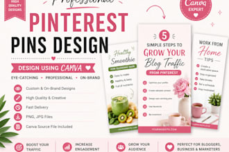 design professional pinterest pins using canva