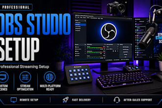 setup obs studio, streamlabs and streamelements for professional streaming