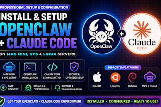 install openclaw claude code set up open claw claude coded on mac mini, vps