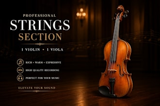 compose the perfect strings section using violin and viola