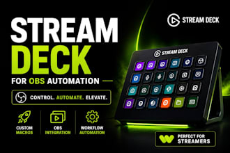 set up or fix elgato stream deck for obs automation macros and hotkeys