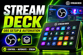 set up or fix elgato stream deck for obs automation and hotkeys