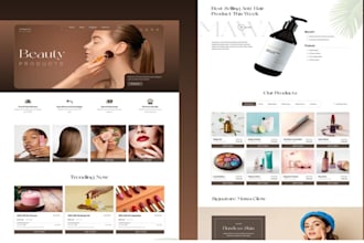 skincare website beauty website cosmetics store skincare shopify website