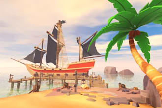 build roblox maps, assets, characters and environments for roblox game world