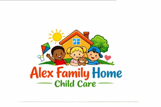 make a unique logo for childcare, nursery and kids business