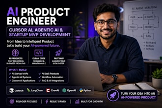 build ai startup mvps, agentic ai apps and custom ai products