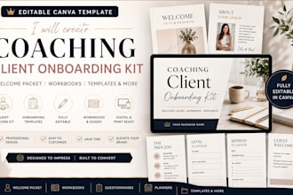 create coaching client welcome packet and onboarding template