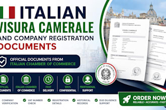 obtain italian visura camerale and company registration documents
