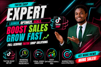 setup tiktok shop fix tiktok shop manage tiktok shop run tiktok shop marketing