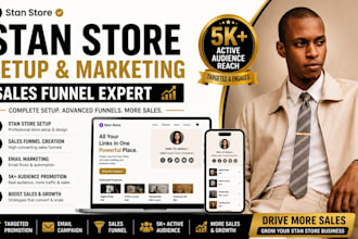 stan store marketing , etsy stan store , stan store sales funnel and promotion