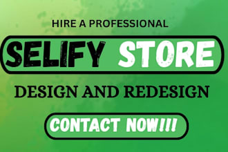do sellfy website design and redesign sellfy store