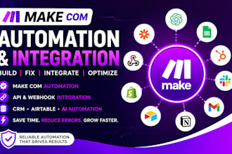 automate airtable, make com CRM workflows and data systems