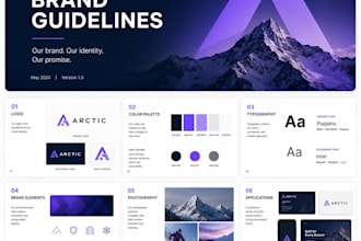 create professional brand guidelines and brand style guide