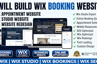 build wix booking website wix appointment website and redesign wix studio site