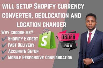 setup shopify currency converter, geolocation and location changer