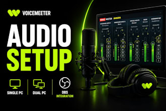 set up or fix goxlr voicemeeter banana potato audio for single and dual PC