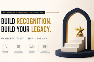 build entrepreneurship award recognition for UK global talent, eb1a, 01 visa