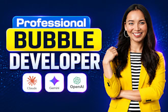build bubble io website, bubble app and bubble mvp saas developer