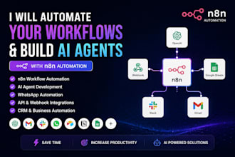 build n8n ai agent, n8n automation, n8n workflow and ai workflow automation