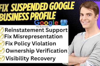 fix google business profile suspension misrepresentation lisiting visibility
