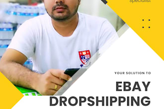 do expert ebay dropshipping product research and SEO listing