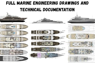 create marine engineering drawings and technical documentation