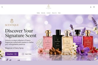design perfume website perfume shopify store fragrance store cologne store