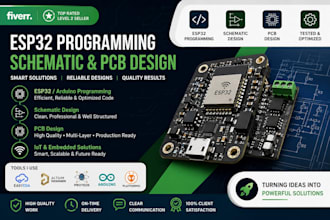 program esp32, do schematic and pcb design
