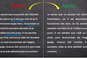 relecture et correction de textes en francais