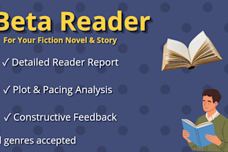 beta read your fiction novels and provide a reader report