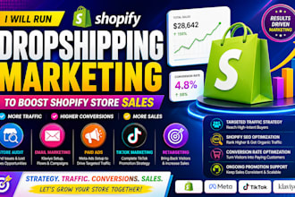 run shopify dropshipping marketing to boost shopify store sales