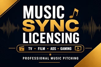 pitch your music for sync licensing TV film and media placement