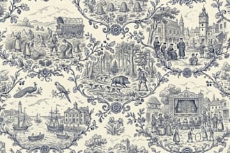 create custom fabric print artwork, textile pattern and seamless surface design