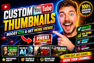 design high CTR youtube thumbnails that get more clicks