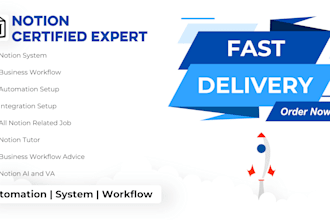set up your notion system, workflows and automations