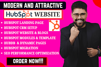build hubspot blog website landing page CRM website setup hubspot email template