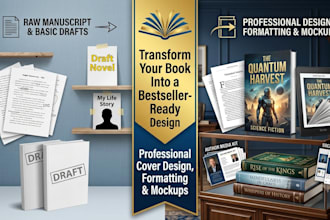 design book cover, interior formatting, and layout design
