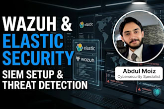 setup wazuh siem, elastic security and threat detection