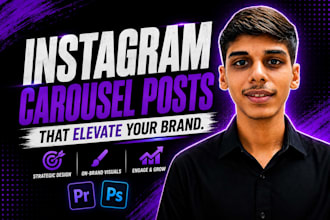 design instagram carousel posts for your brand