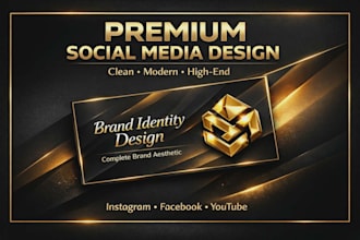 desing a clean and modern social media banner for your business