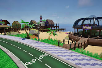 design professional game environments, open worlds, maps, and level design