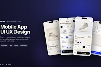 design mobile app UI UX for ios android in figma