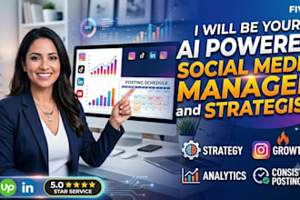 be your ai powered social media manager and strategist