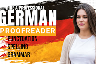 proofread and polish german text copyediting and german proofreading