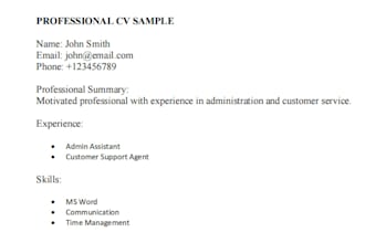 professional cv resume writing service